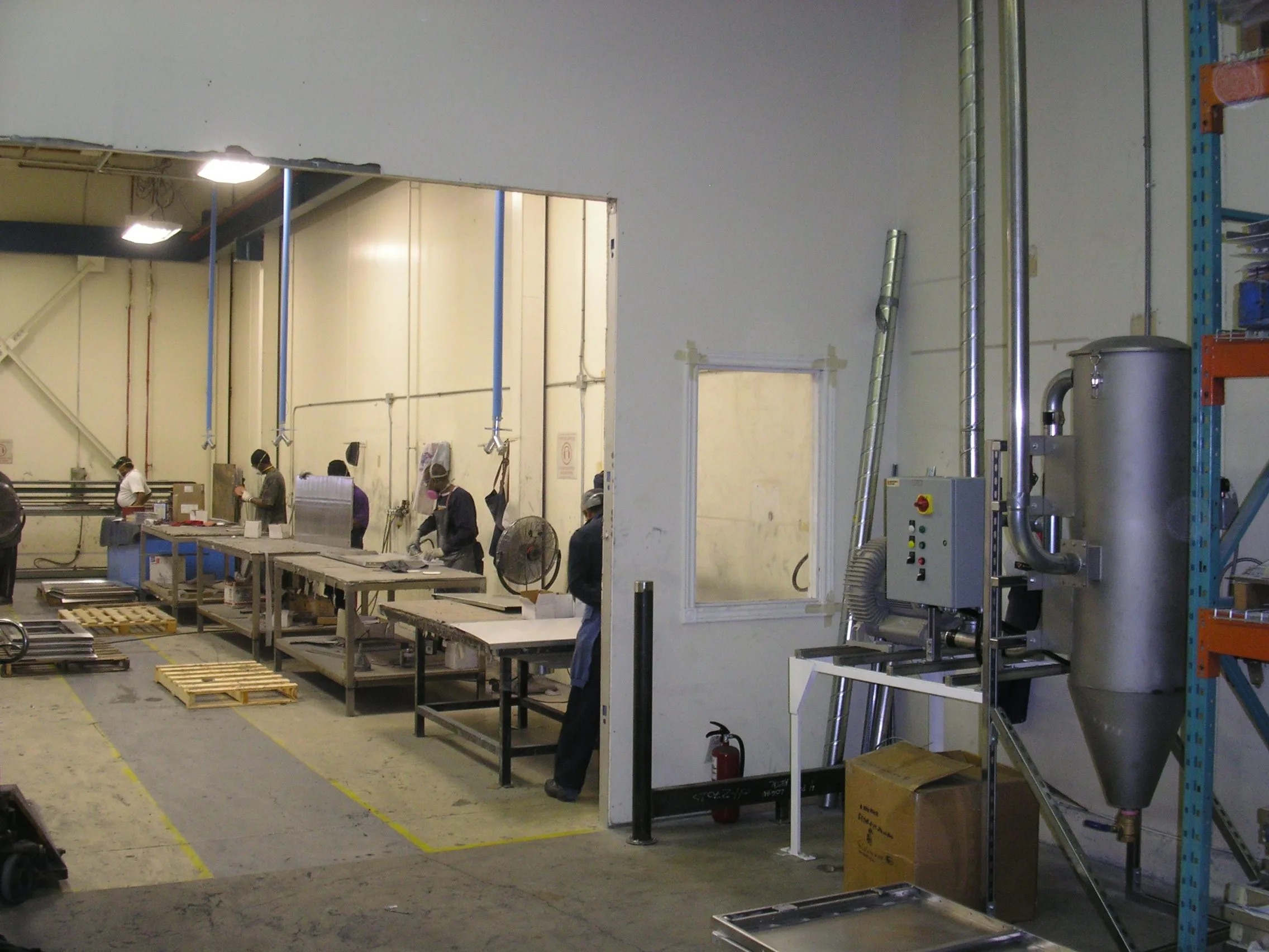 Source capture vacuum system: Aluminum dust